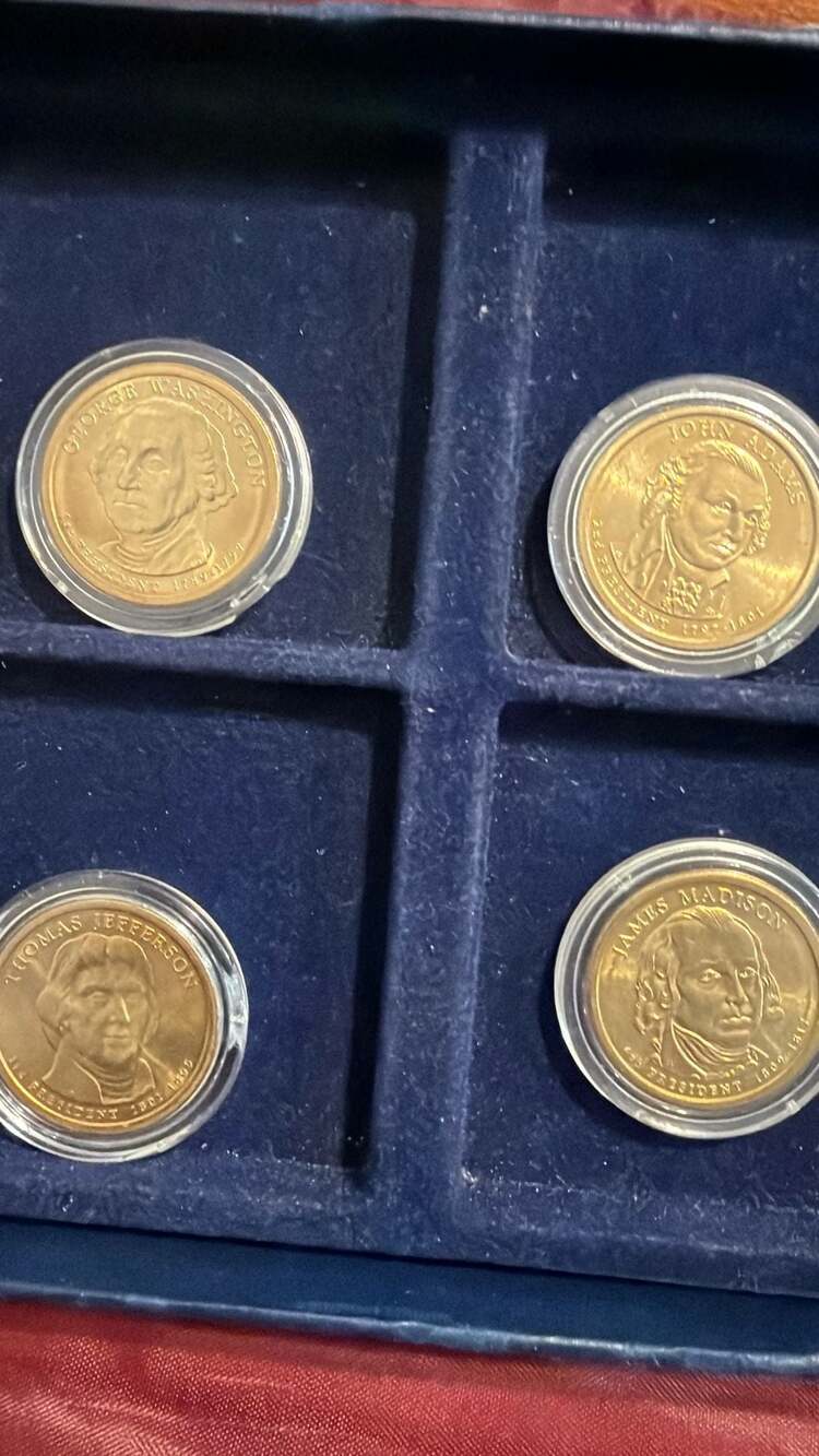 US Presidential $1 Coin Lot - collection (4-Coin Set in Capsules)